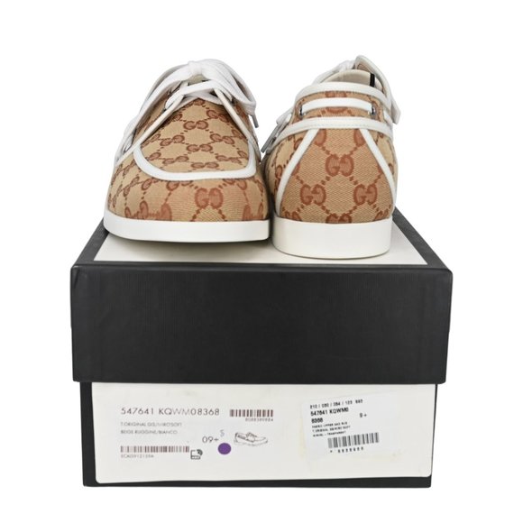 Gucci Men's Original GG Canvas Boat Shoes - Picture 5 of 10